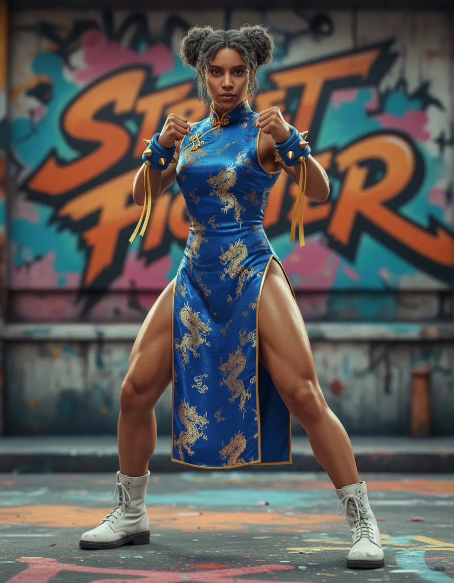 Hyper-Realistic Female Fighter Cinematic Full Body Template