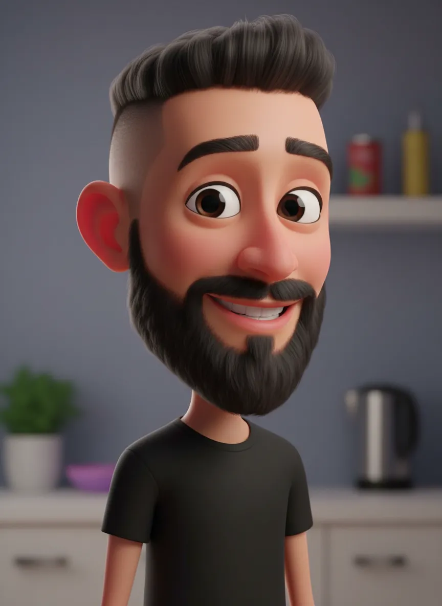 Stylized 3D Pixar Caricature Character