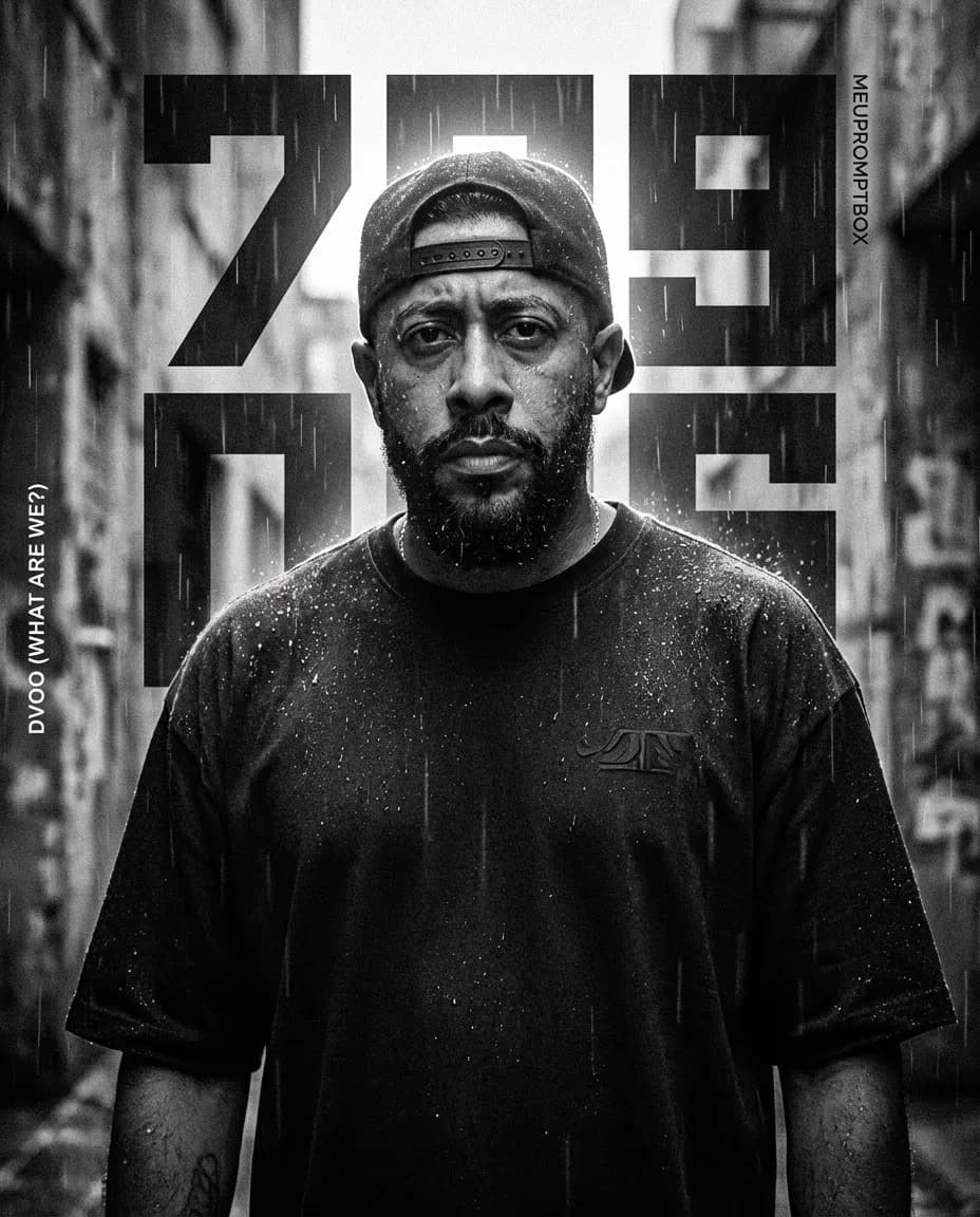 Hip-Hop Album Cover Portrait