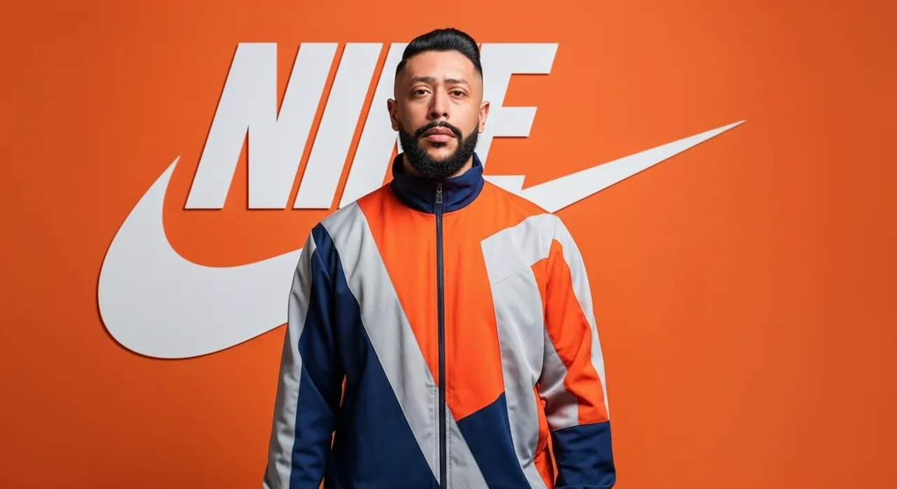 Bold Geometric Sportswear Fashion Photography