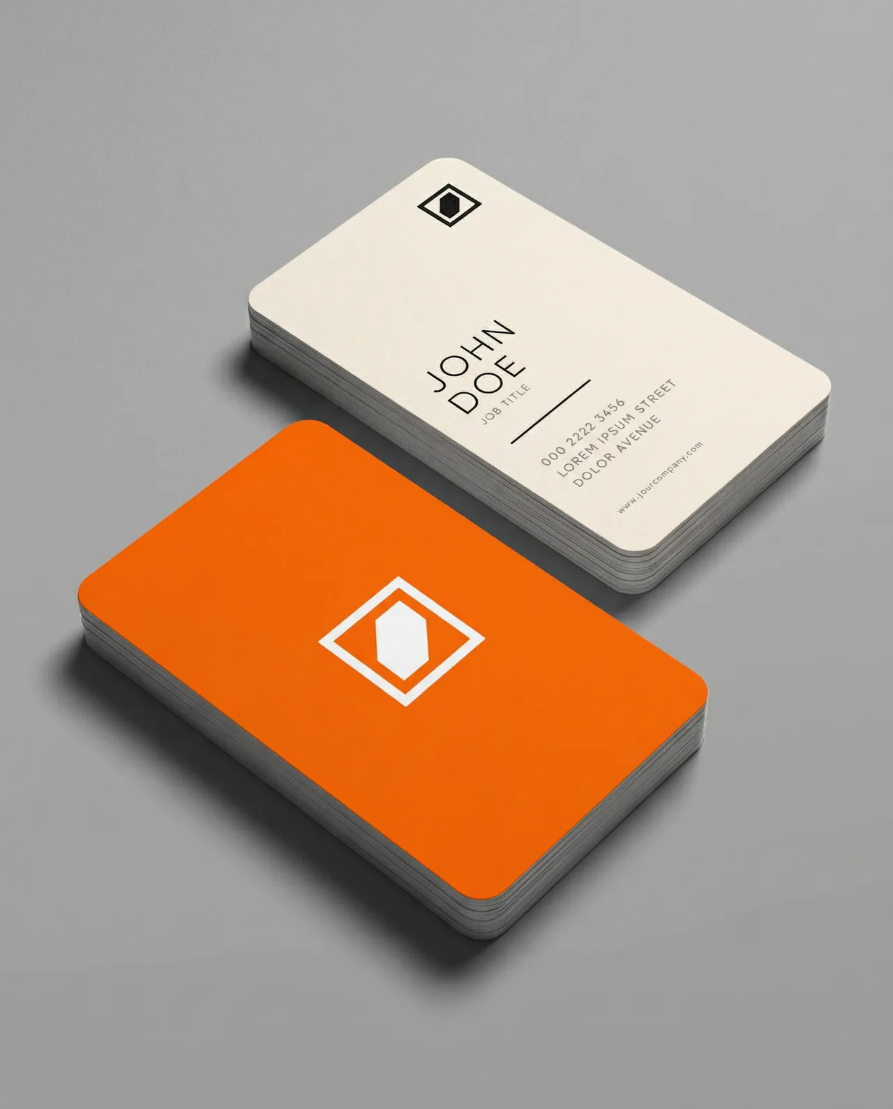 Realistic Business Card Artwork Replacement Mockup