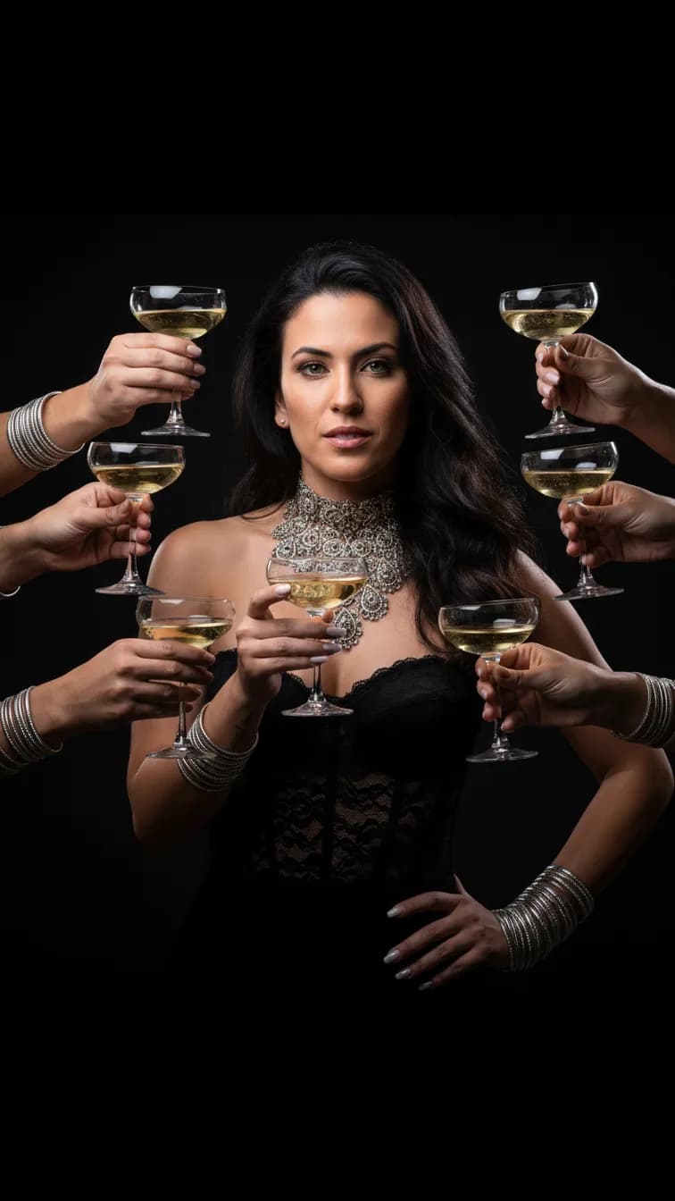 Opulent Multi-Arm Celebration Portrait