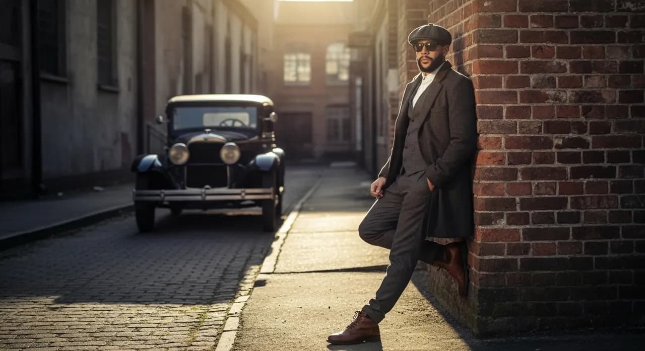 Cinematic Vintage Bearded Portrait