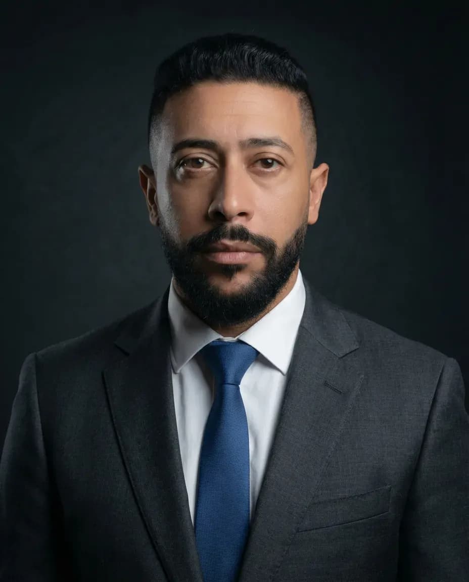 Cinematic Charcoal Business Portrait Photography