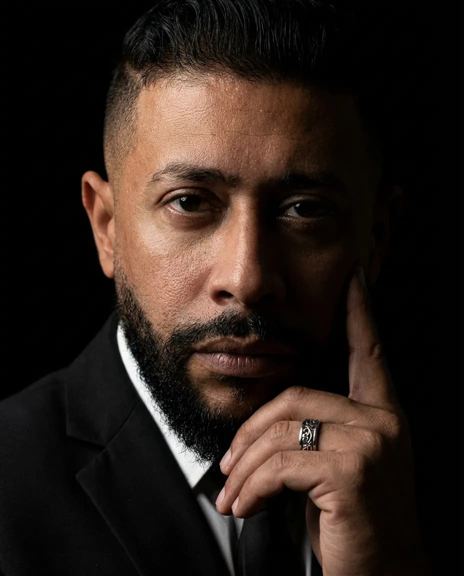 Ultra Hyper-Realistic Cinematic Low-Key Portrait Identity Lock Template