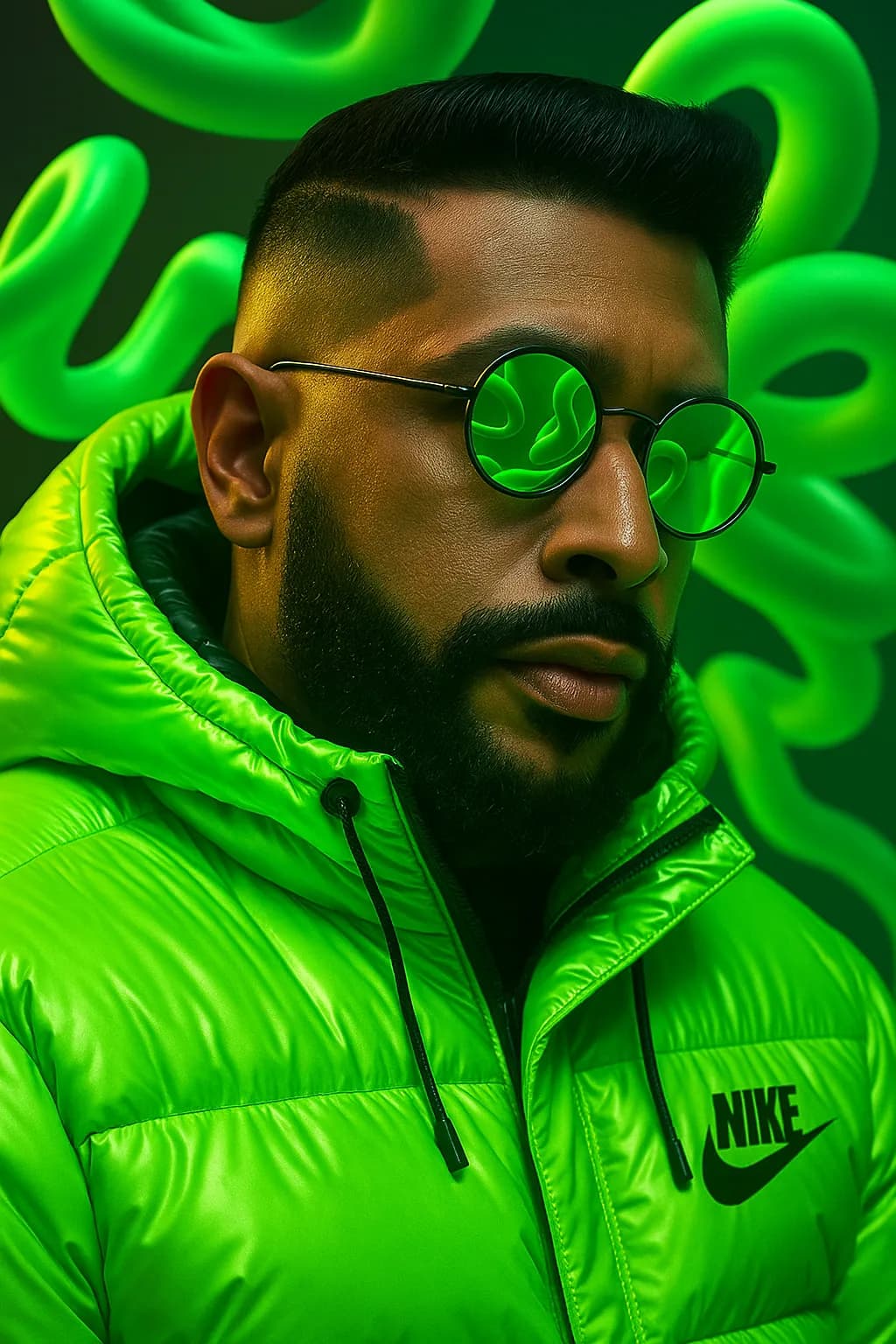 Ultra-Photorealistic Futuristic Nike Fashion Campaign