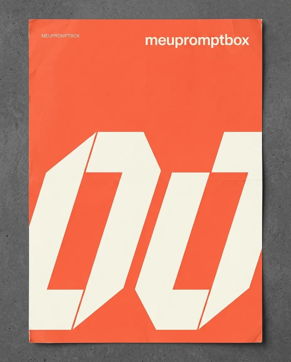 Minimalist Swiss-Style Typographic Poster for Branding