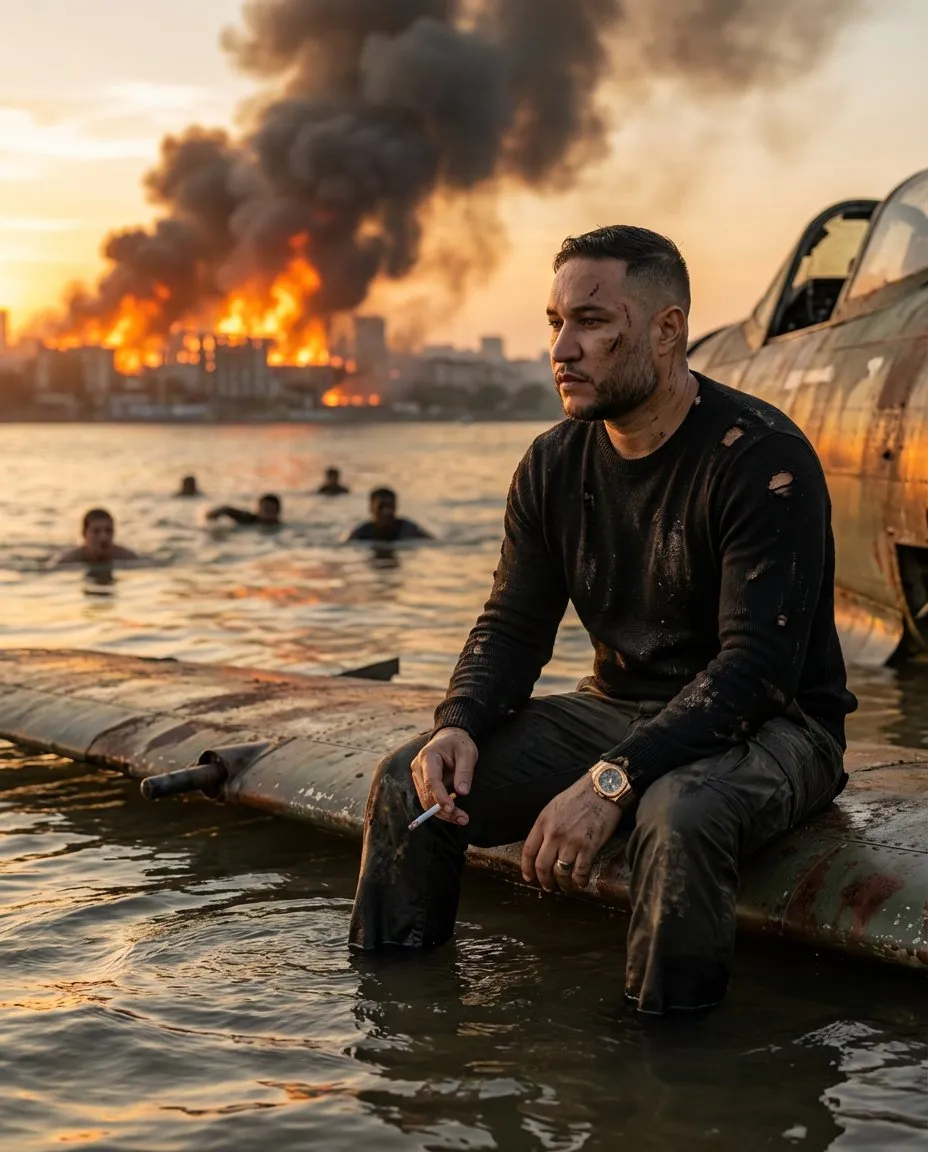 Cinematic Photorealistic Post-Apocalyptic Male Portrait