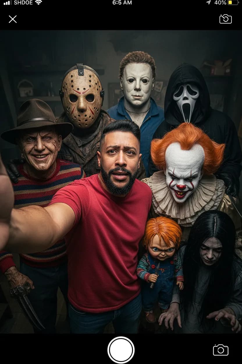 Horror Legends Group Selfie