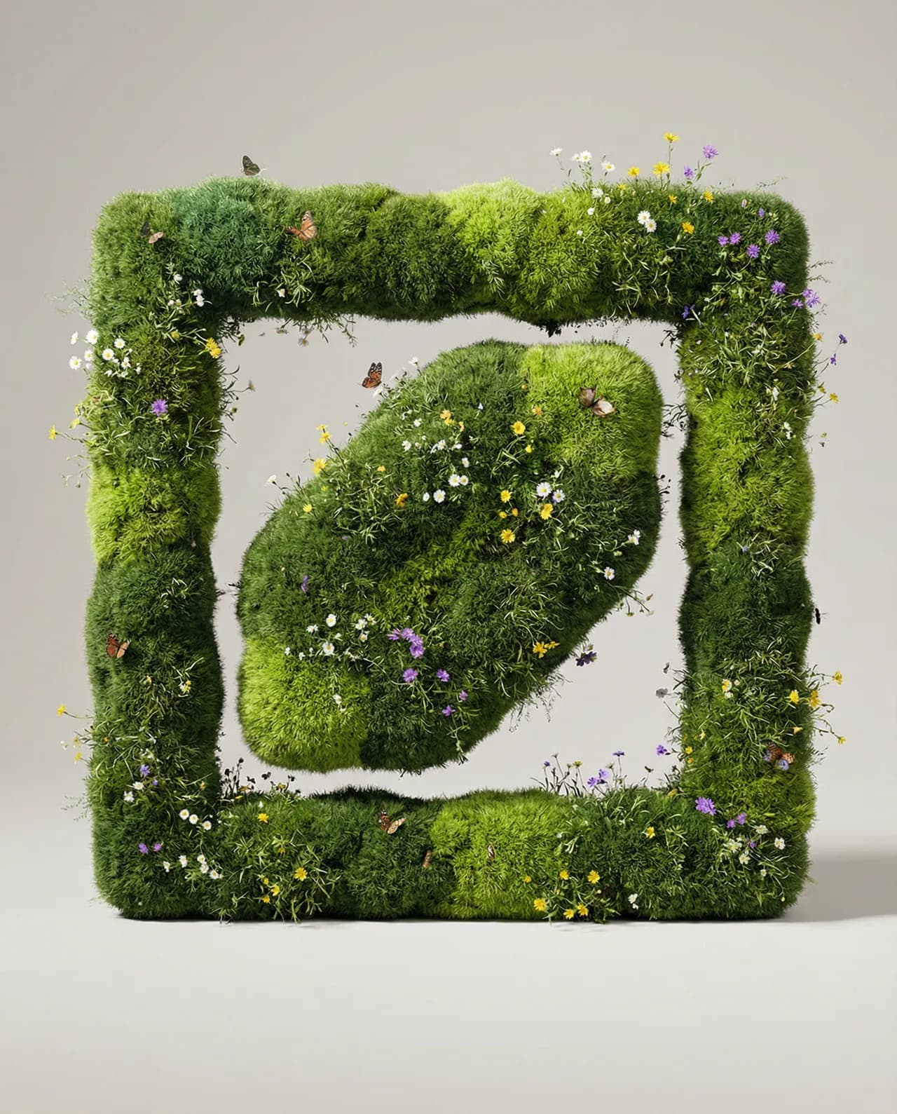 Botanical Moss Sculpture Logo Transformation