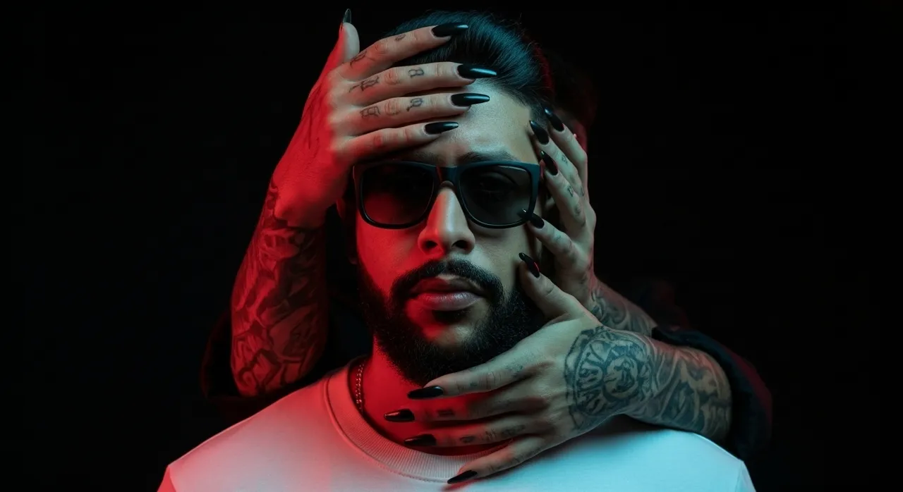 Luxury Neon Editorial Portrait