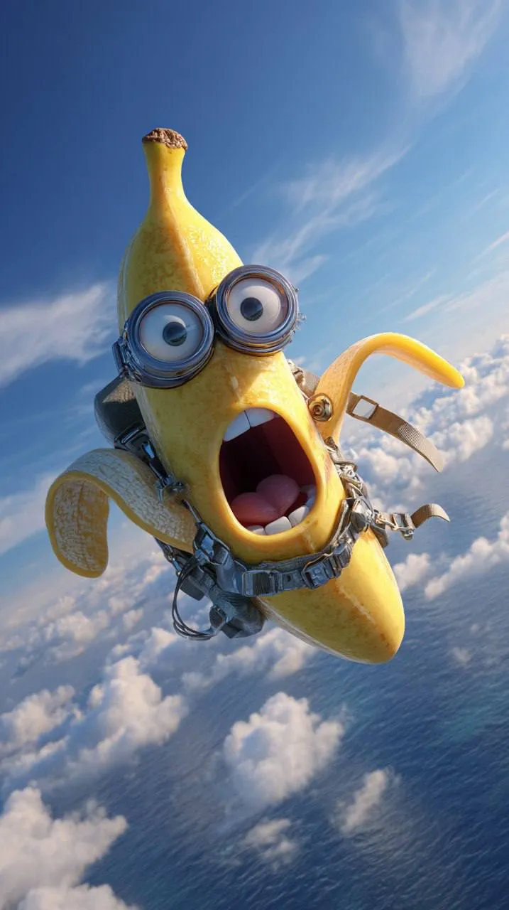 Banana Skydiver — Hyper-Realistic Freefall Fun