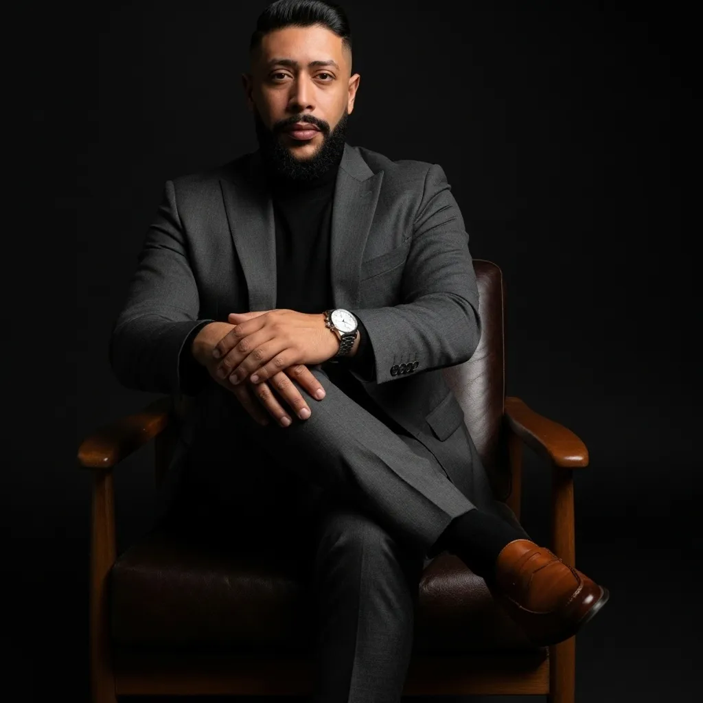 Elegant Editorial Studio Portrait