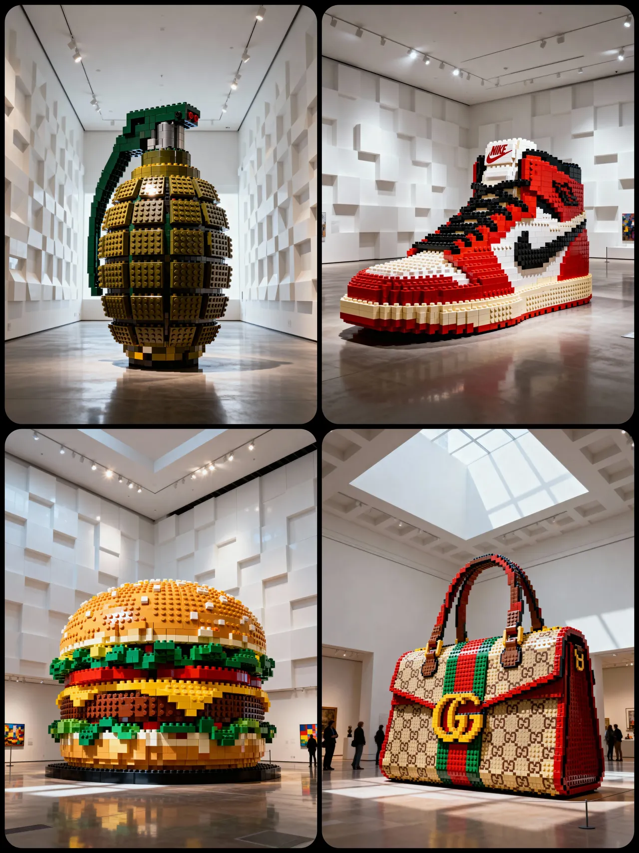 Giant LEGO Pop Art Museum Installation