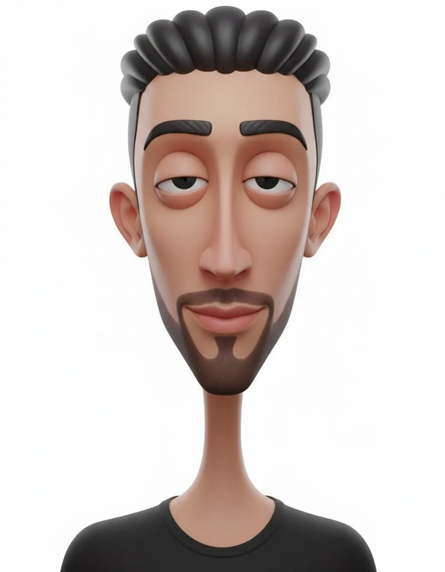 High-End 3D Caricature Portrait Designer Toy Style