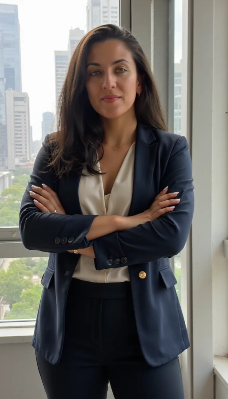 CEO em escritório de luxo com imponência