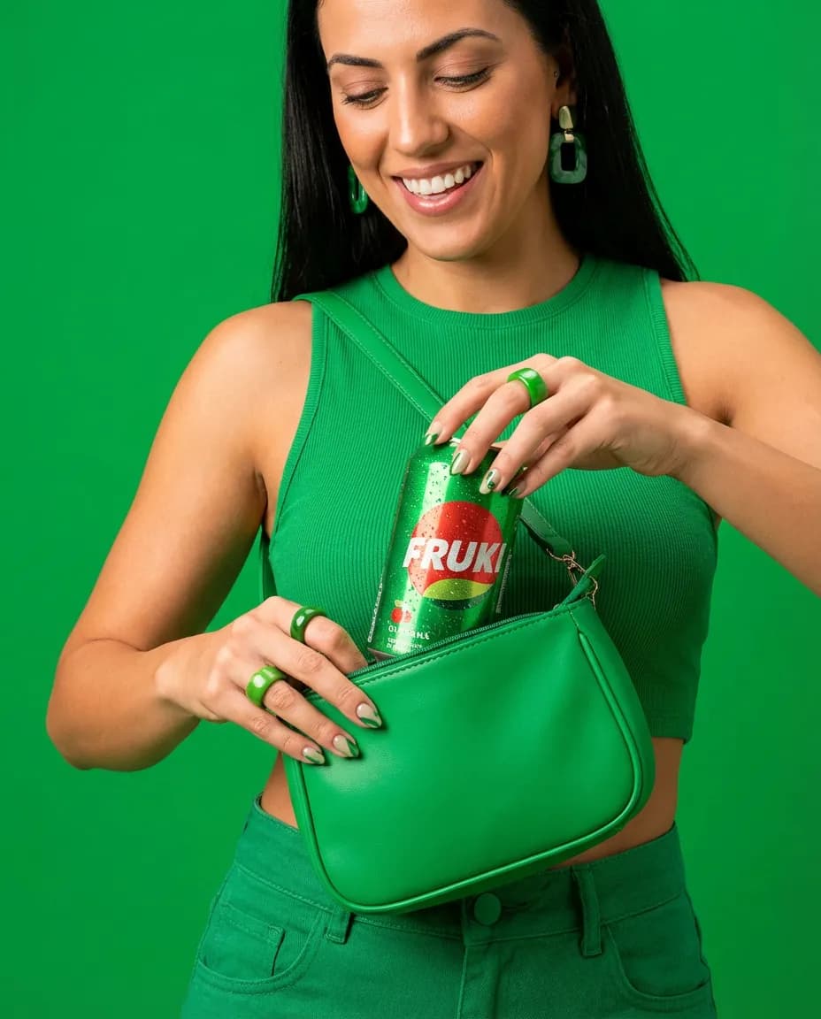 Monochrome Beverage Editorial Campaign Portrait