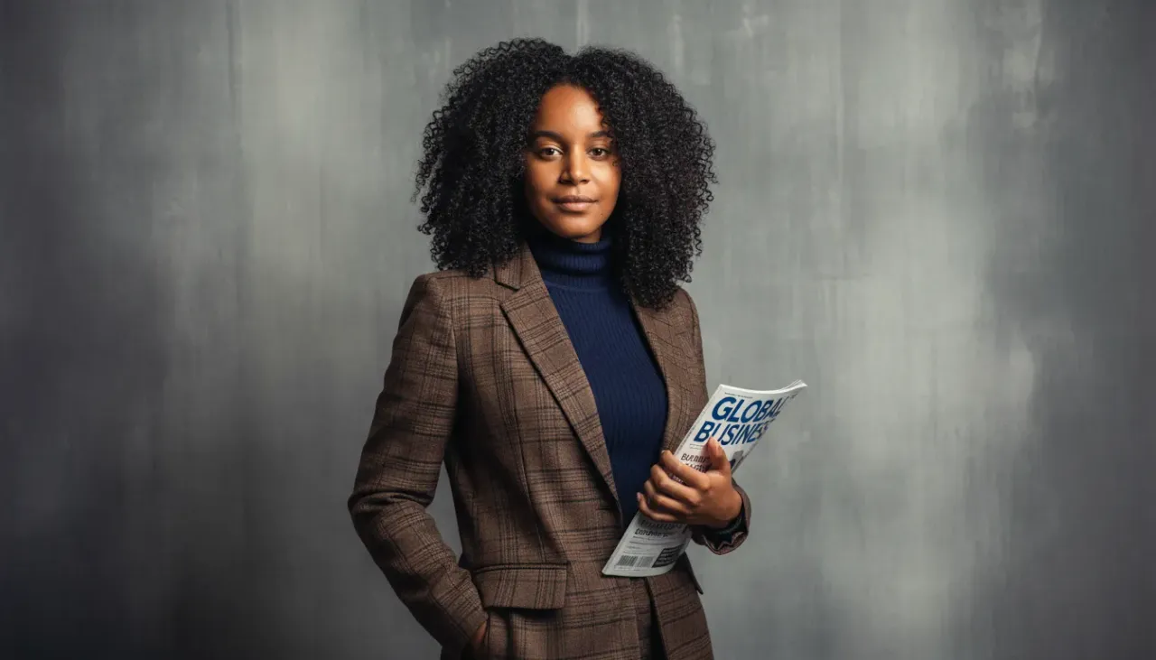 Executive Editorial Portrait with Soft Studio Lighting