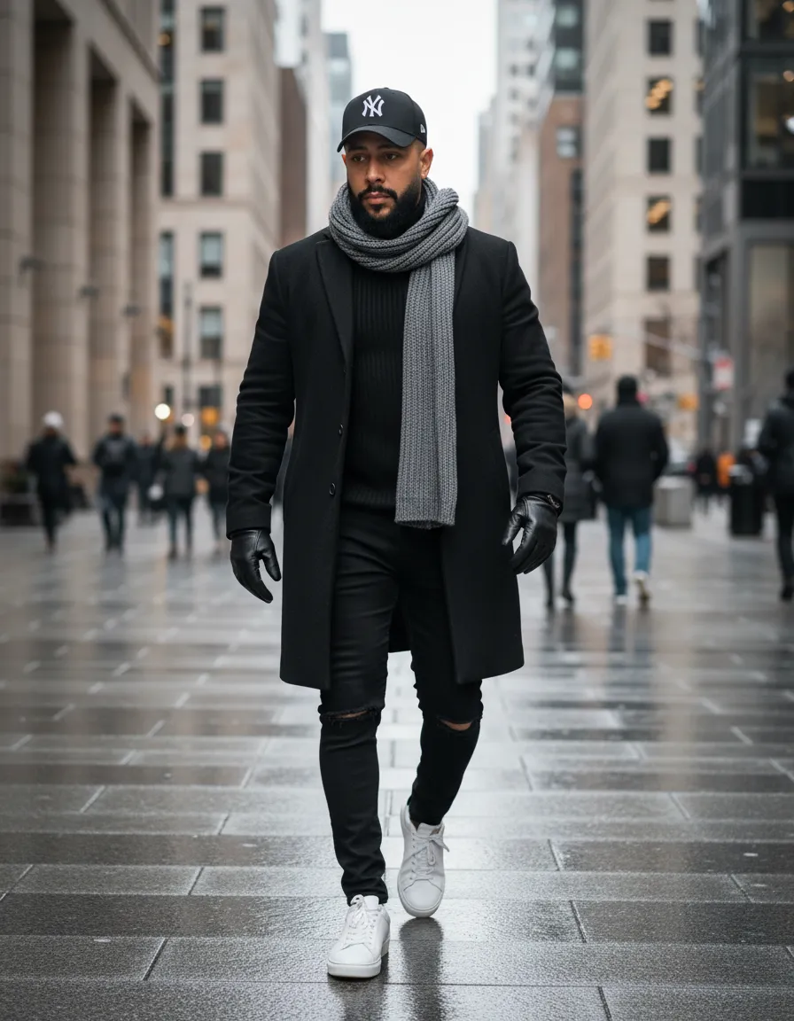 Monochrome Urban Street Confidence Portrait