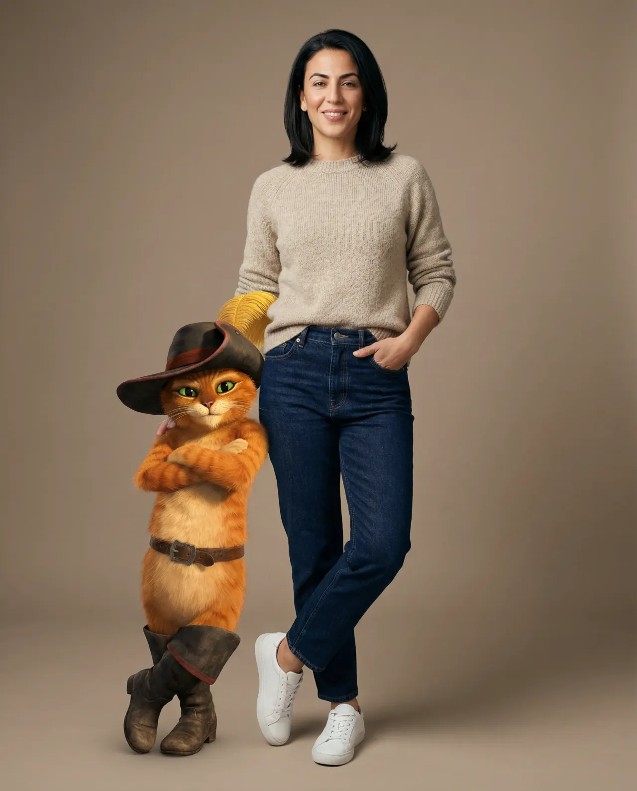 Premium Studio Portrait with Cinematic Character Companion