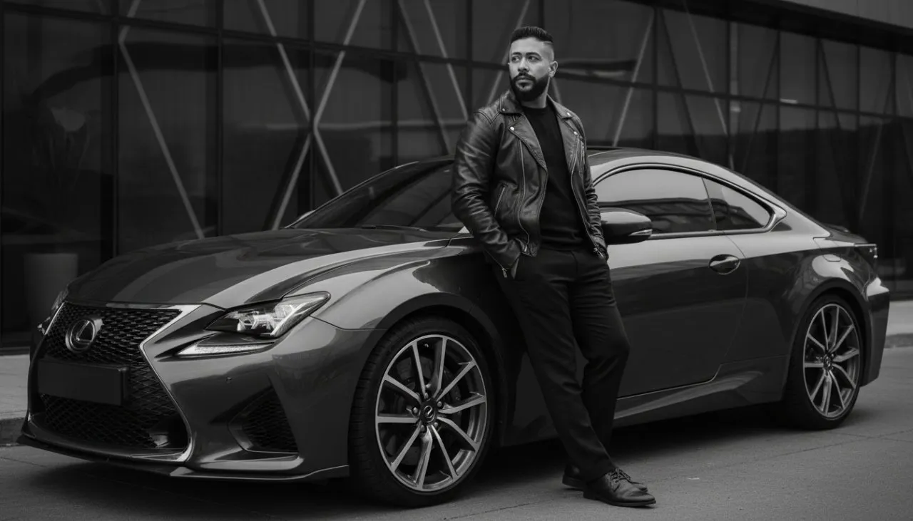 Cinematic Editorial Portrait with Luxury Sports Car