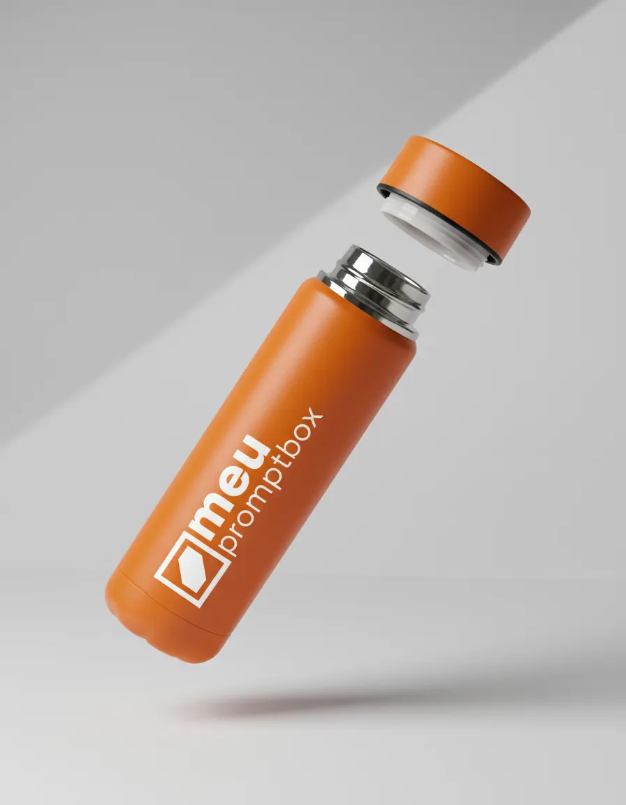 Floating Thermal Bottle Premium Studio Mockup