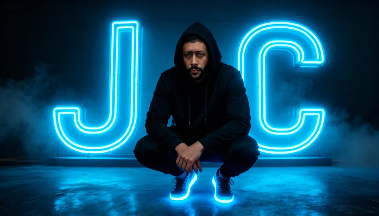 Futuristic Cyberpunk Hoodie Portrait