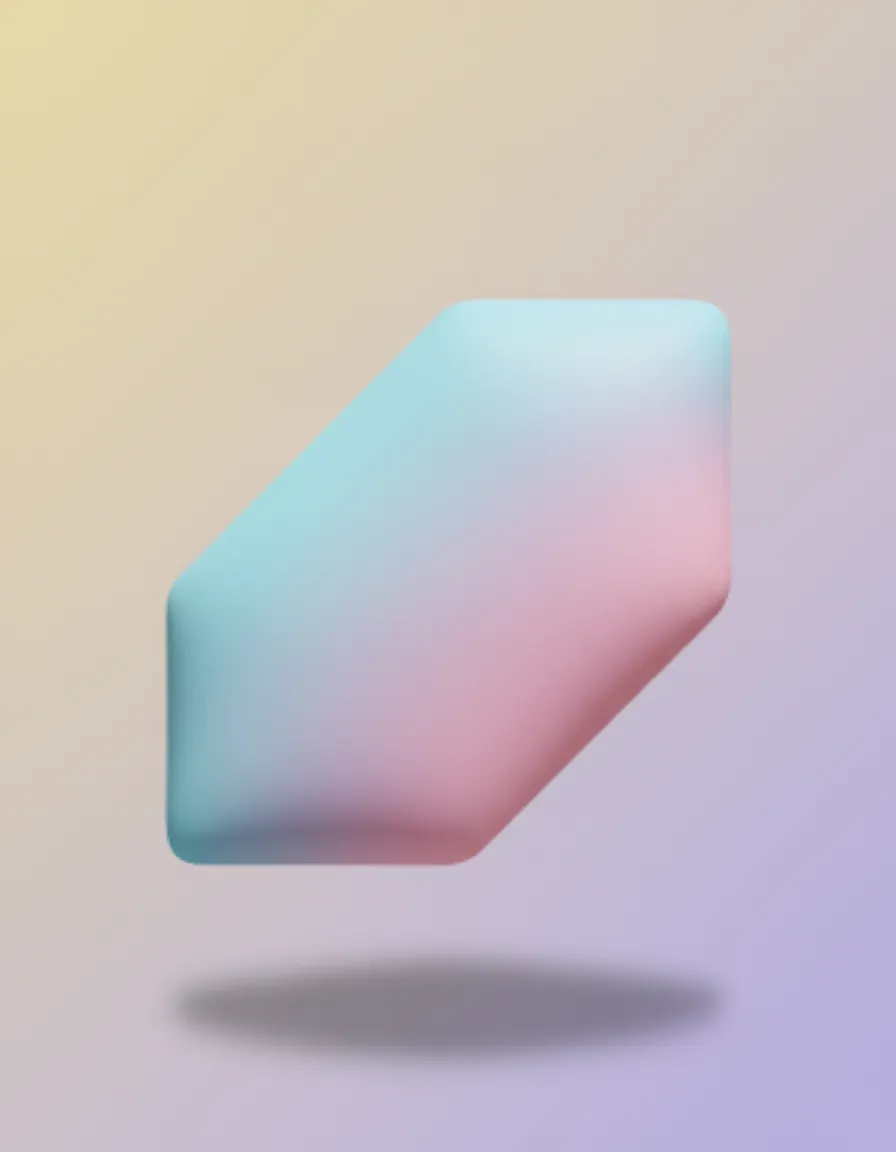 Claymorphic 3D Pastel Logo Icon