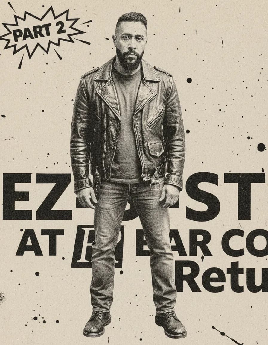 High-Contrast Punk Zine Xerox Collage Portrait Template