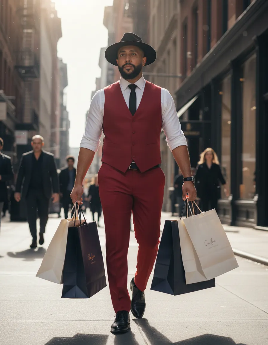 Hyper-Realistic Cinematic Luxury Urban Male Portrait Template