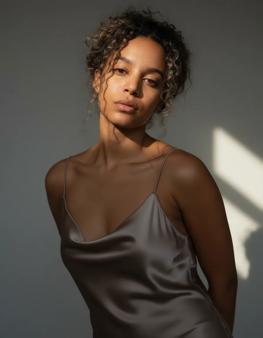 Cinematic Hyper-Realistic Vogue Portrait With Rembrandt Lighting