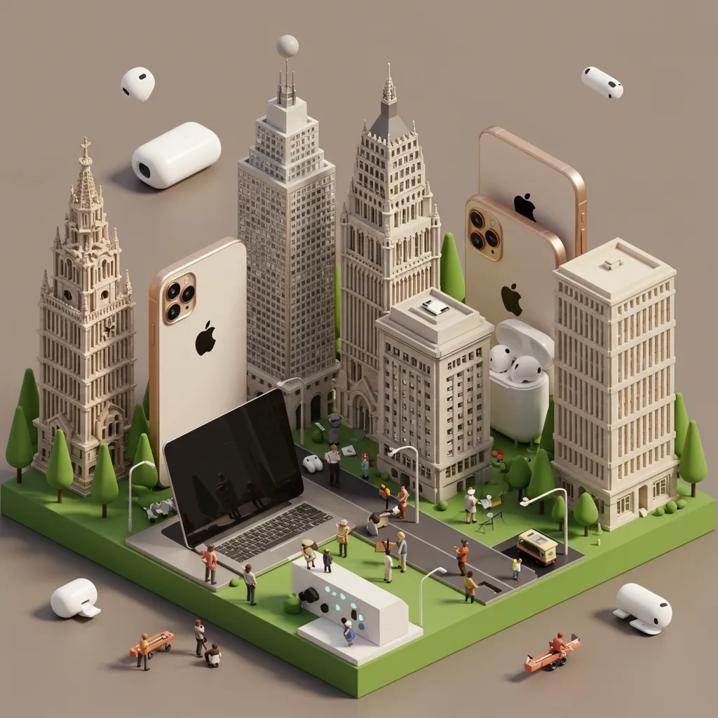 Surreal Isometric Cityscape from Brand Products