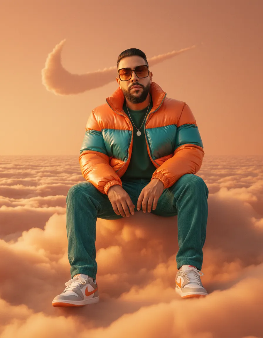 Surreal Cloud Fashion Cinematic Portrait Template