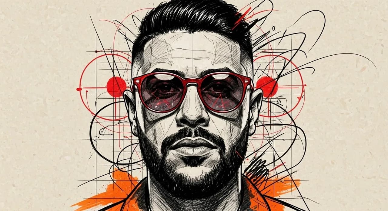 Urban Graffiti Mixed-Media Portrait