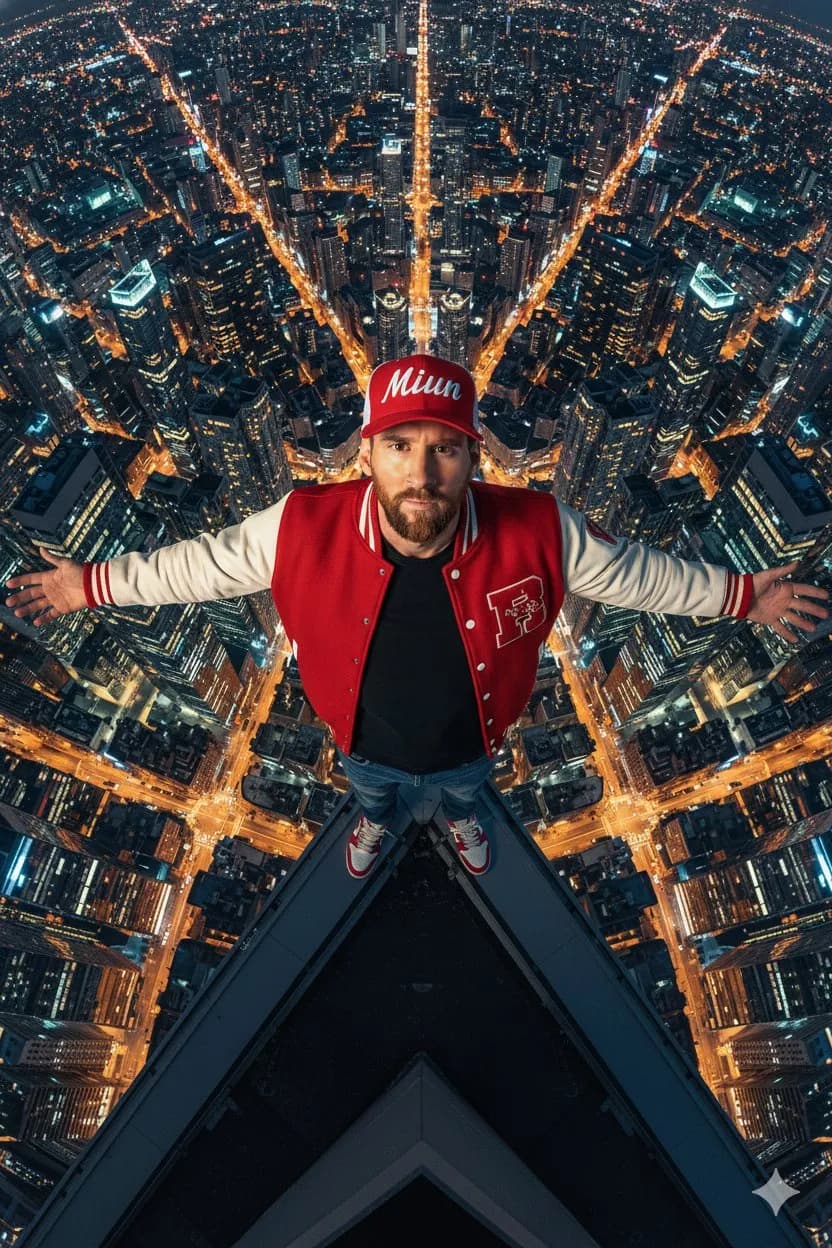 Ultra-Realistic Cinematic Rooftop Power Shot