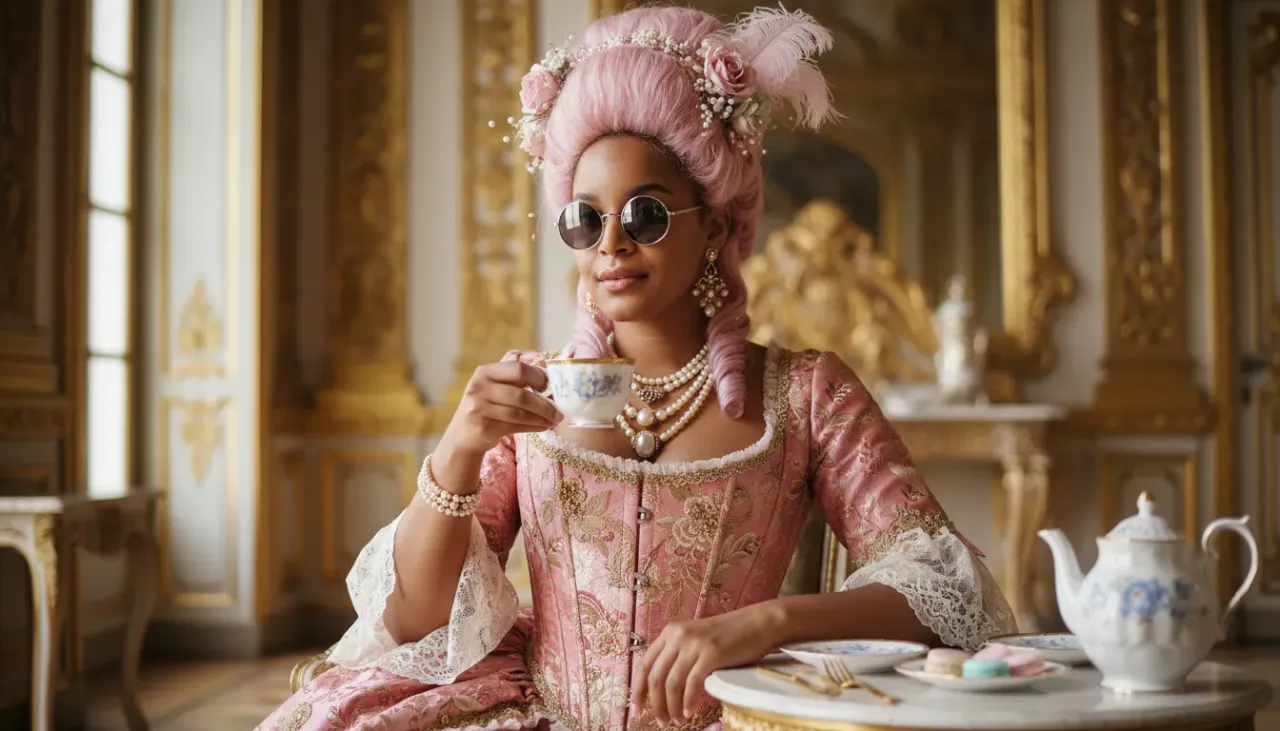 Cinematic Portrait of a Modern Rococo Empress