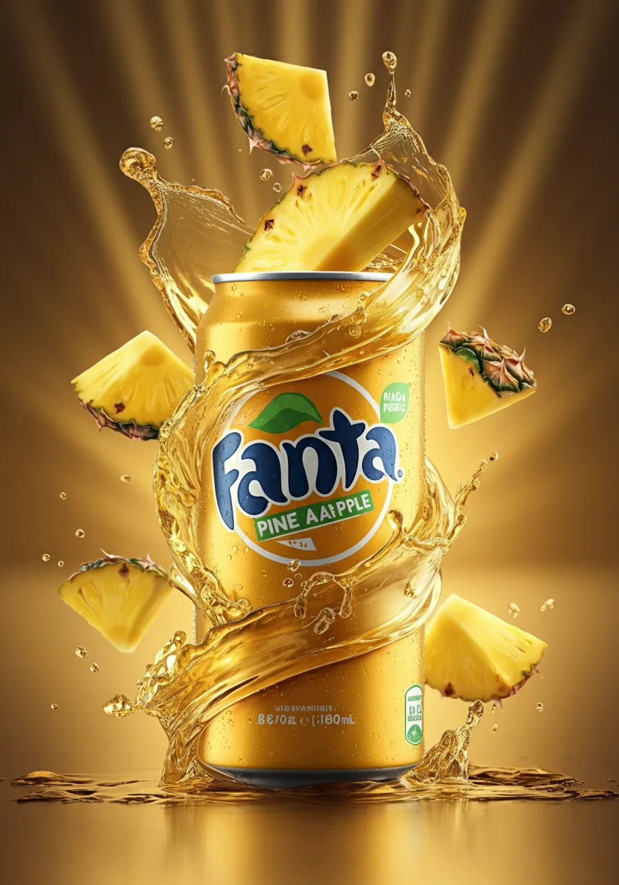 Hyper-Realistic Luxury Beverage Fusion Product Photography Template