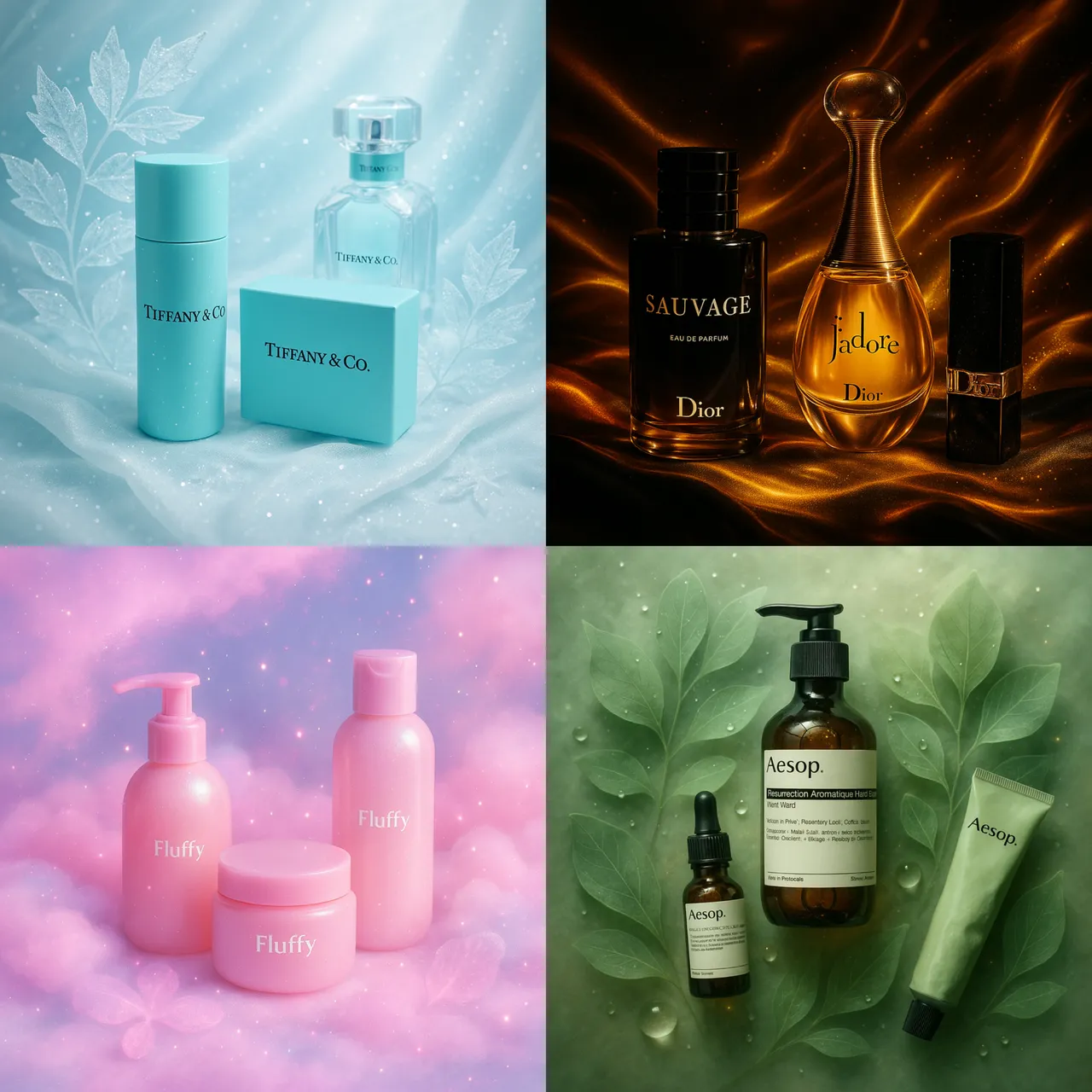 Surreal Dreamy Flat-Lay Product Showcase