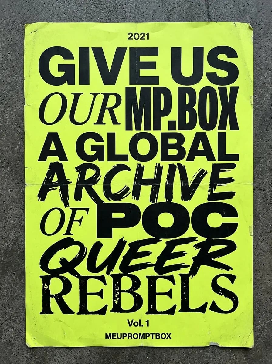 Chaotic Neon Protest Typography Poster with Bold Editorial Impact