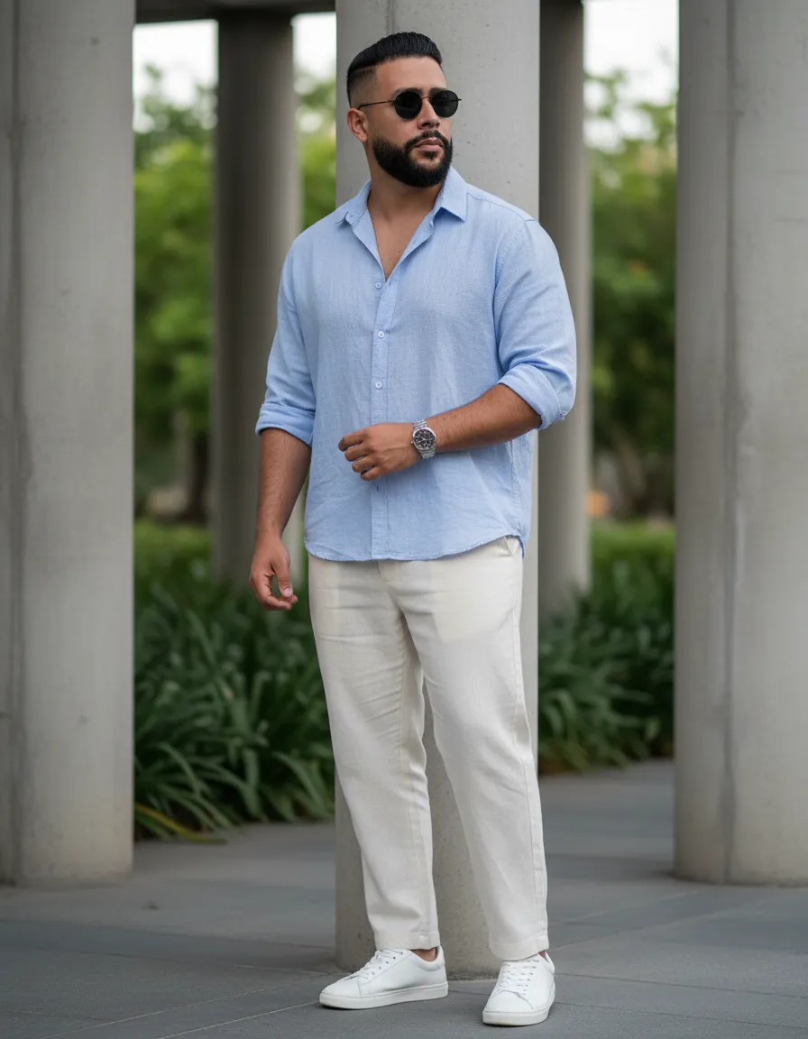 Modern Outdoor Minimalist Fashion Portrait