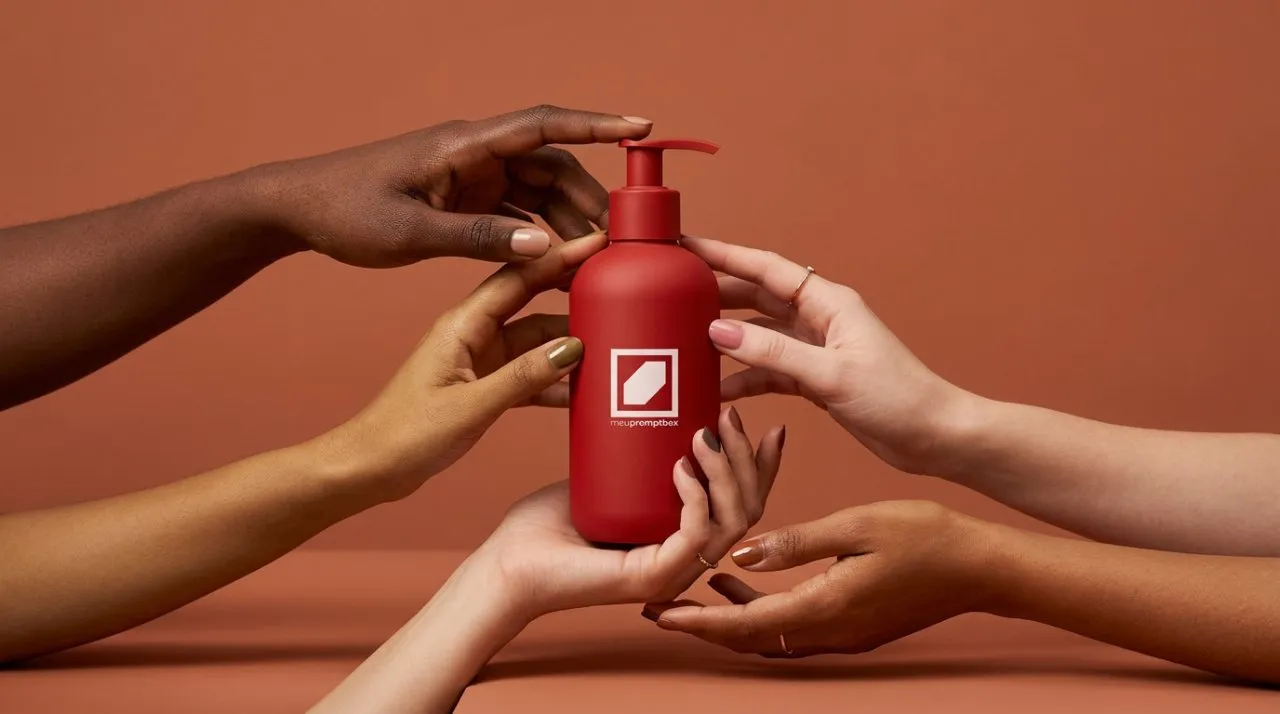 Minimalist Terracotta Luxury Skincare Product Photography