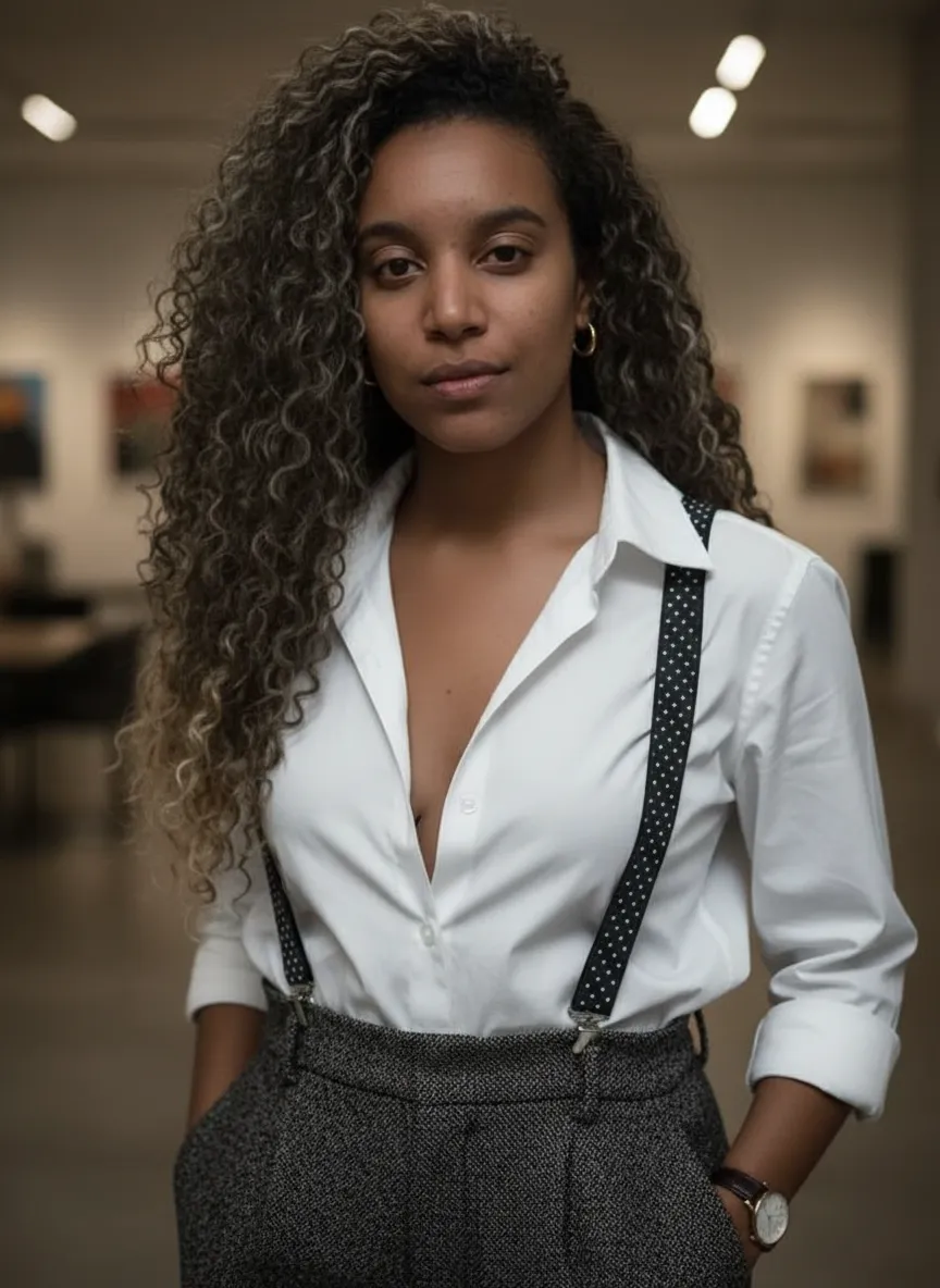 Androgynous Elegant Ultra-Realistic Portrait