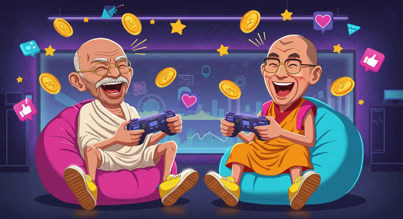 Ultra Caricatured Neon Cartoon Duel