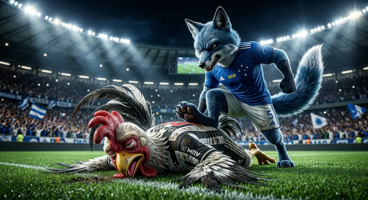 Cinematic 3D Football Rivalry Stadium Showdown