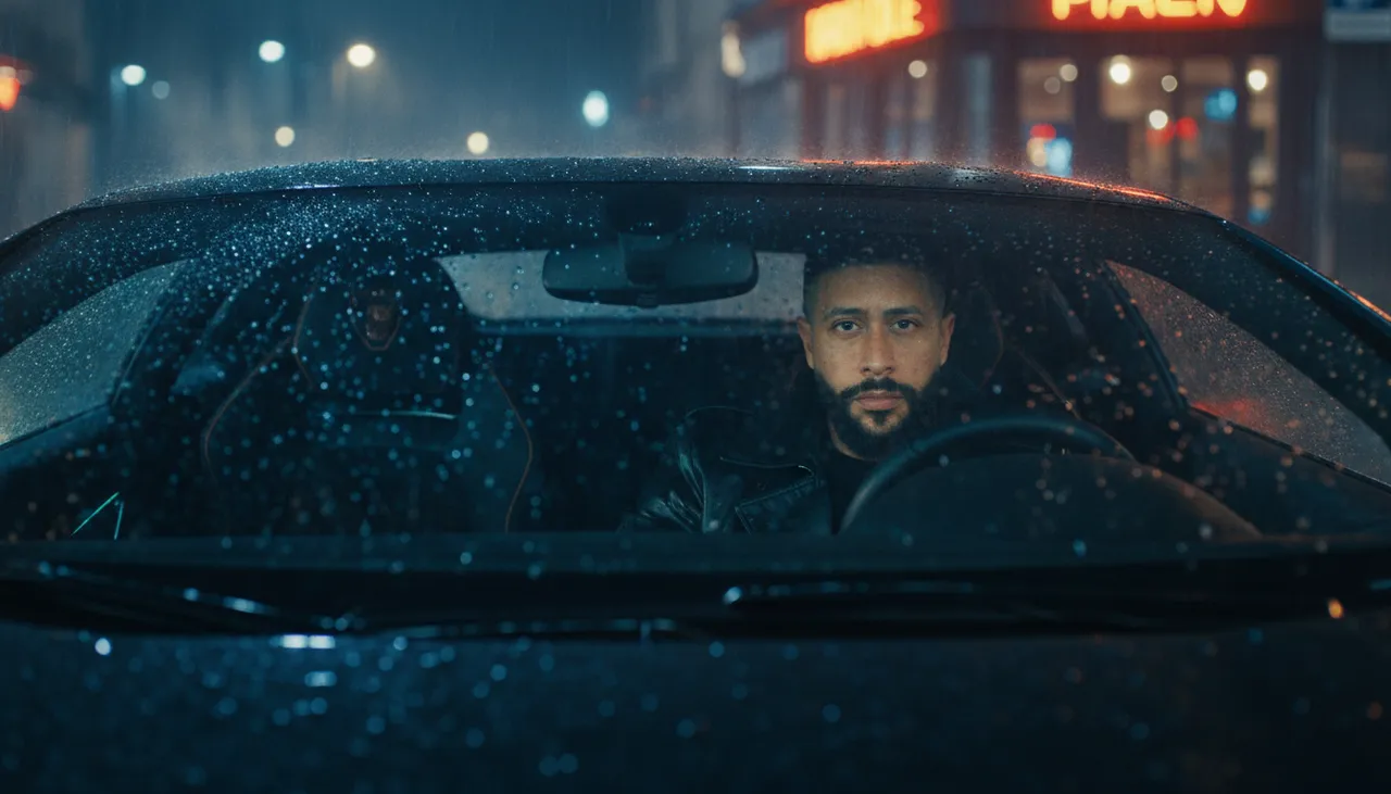 Moody Cinematic Paris Night Car Scene Template