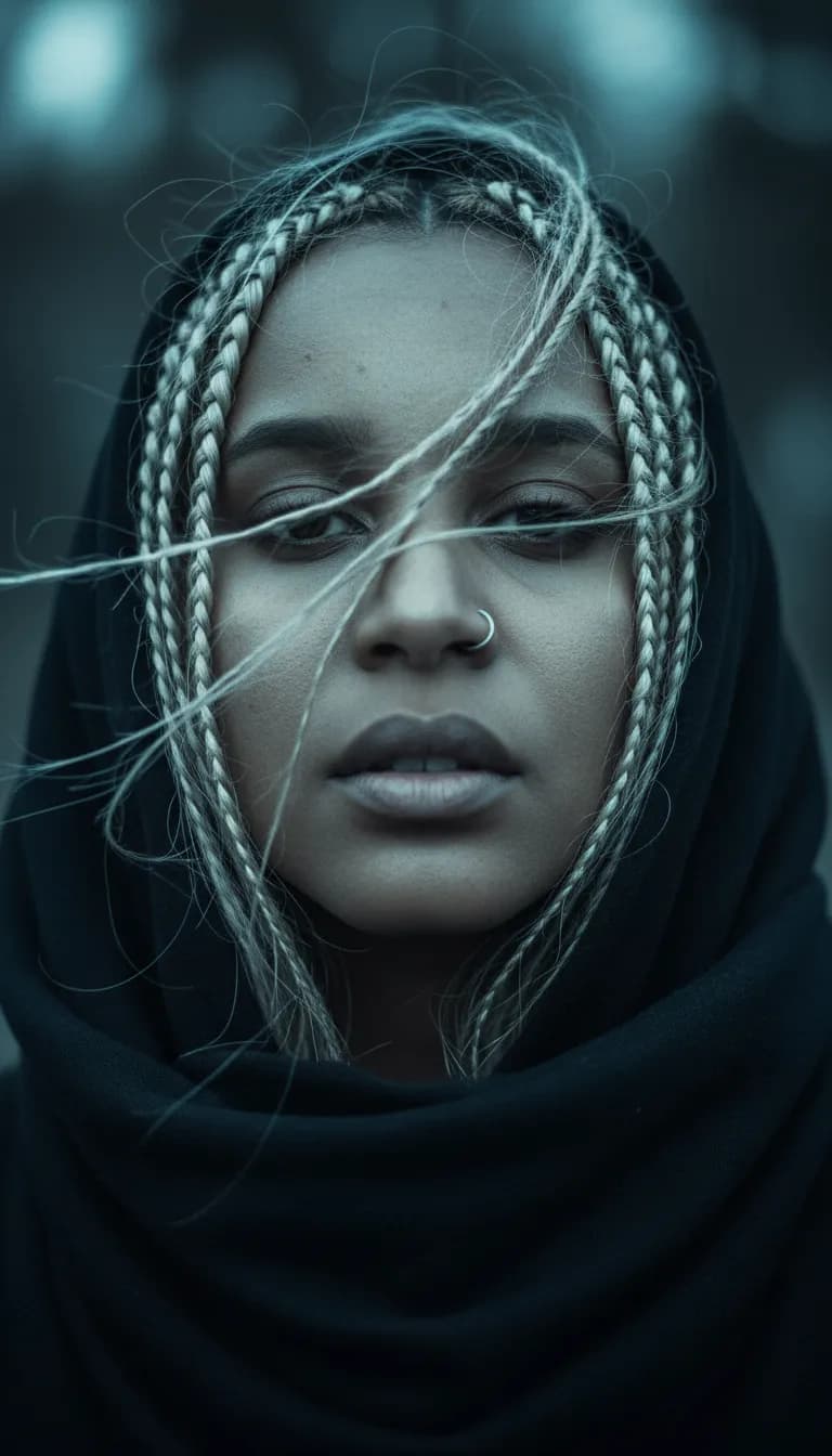 Ethereal Rebellion – Cinematic Female Portrait