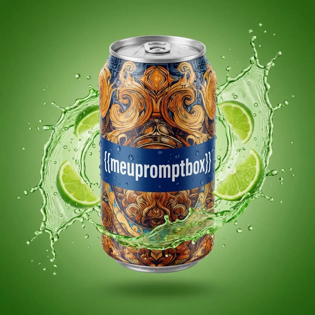 Cinematic Photoreal Floating Beverage Can Product Photography