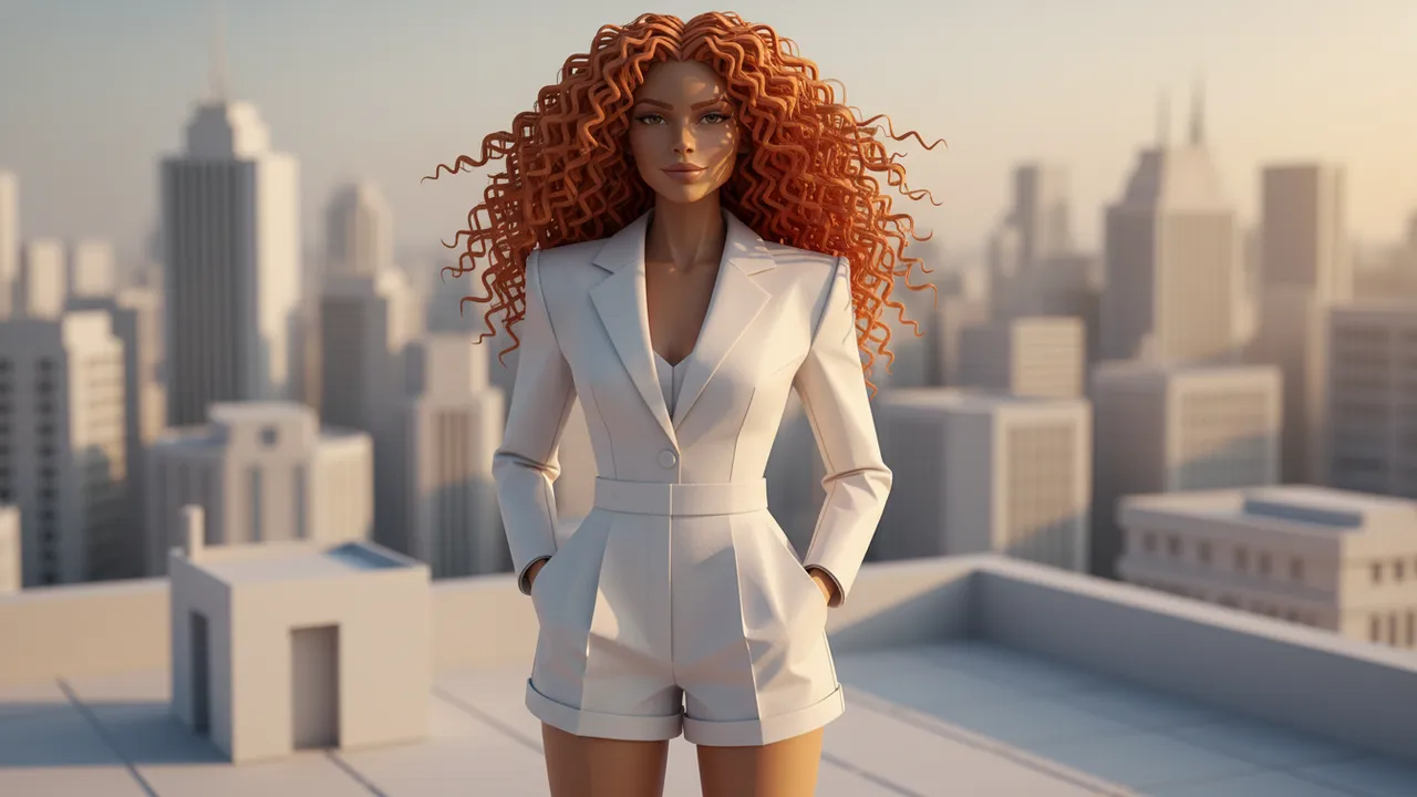 Editorial Origami Paper Fashion Sculpture Template