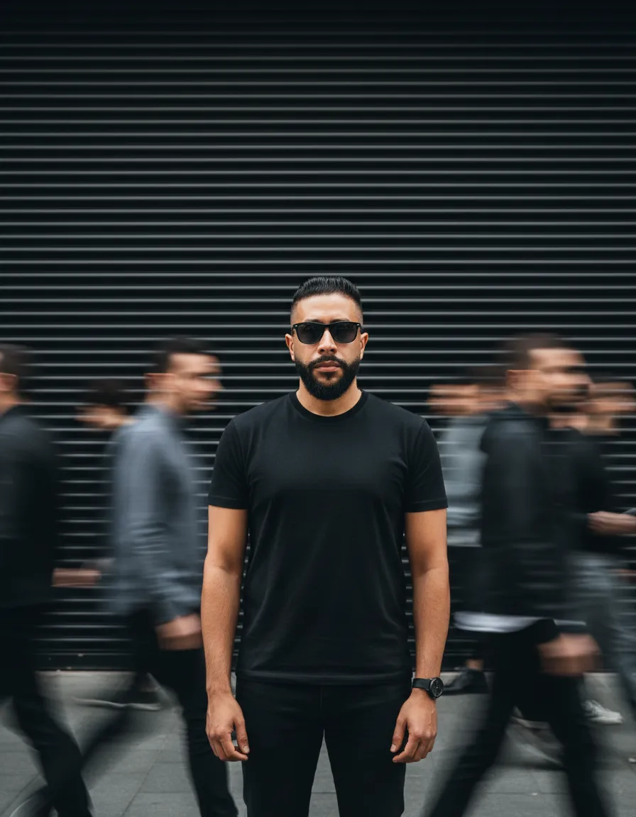 Cinematic Motion Blur Portrait with Urban Contrast
