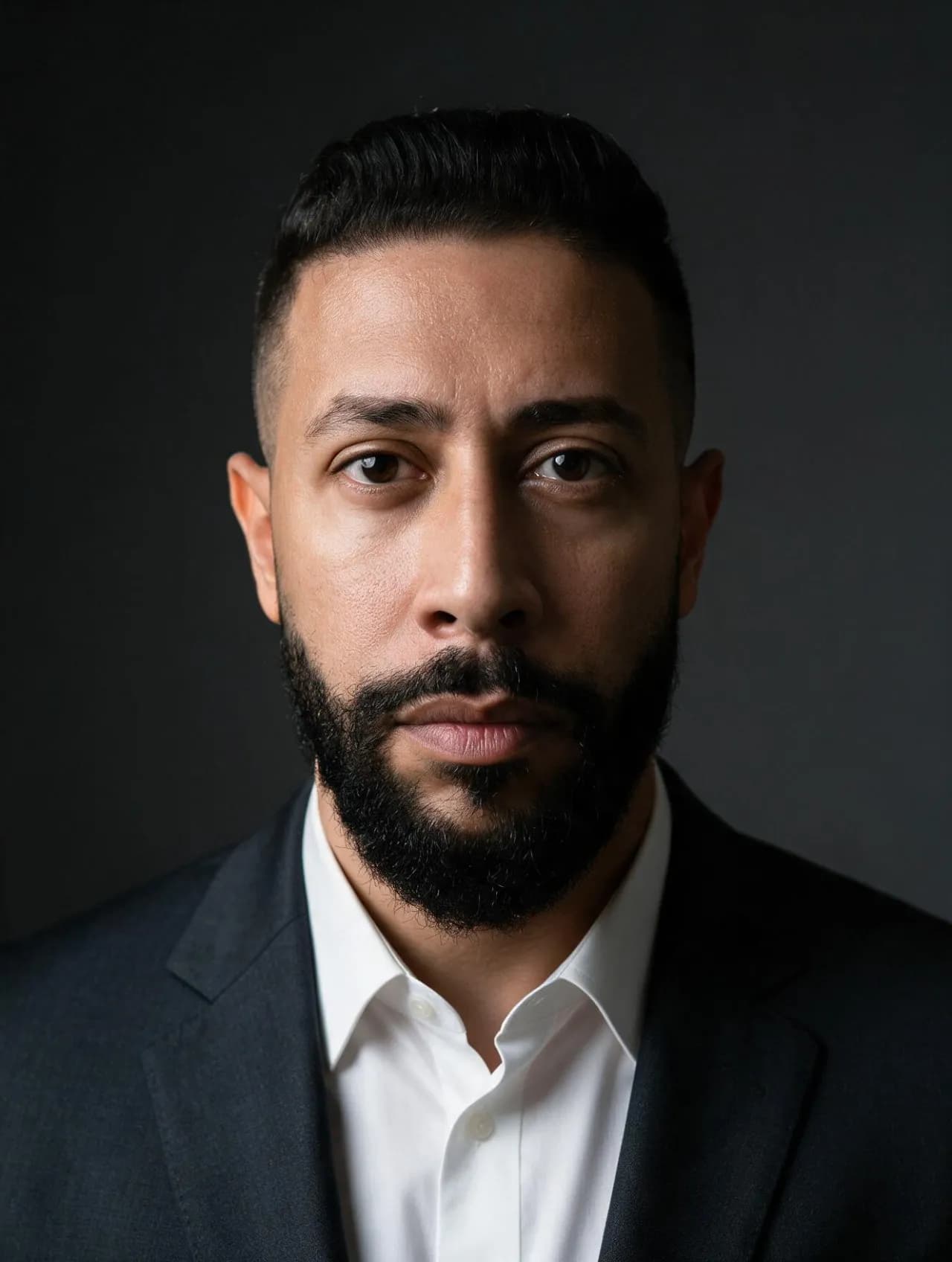 Ultra-Realistic Executive Business Portrait, Minimal Gradient Lighting - Imagem 1